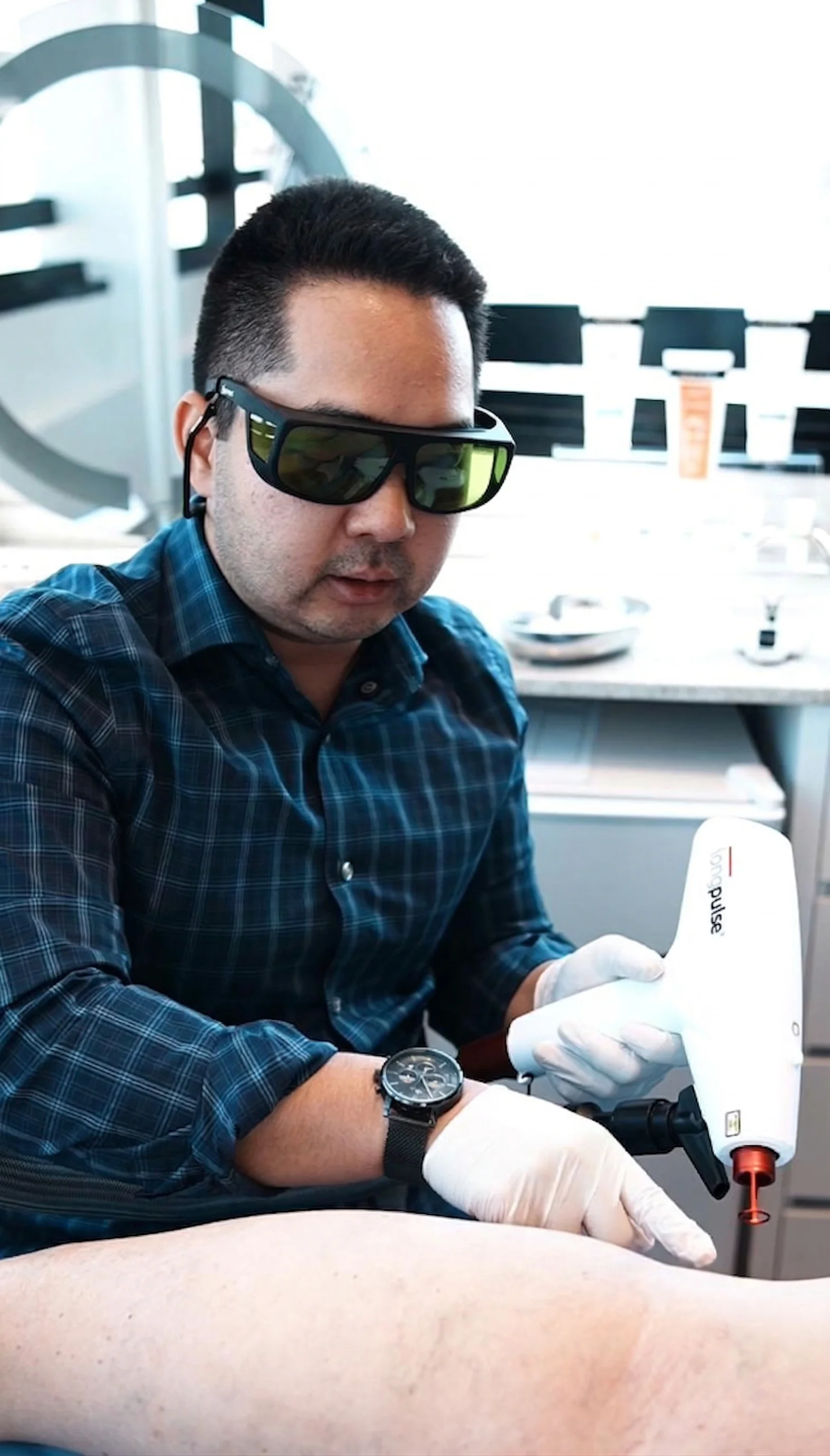 Recepcionando paciente